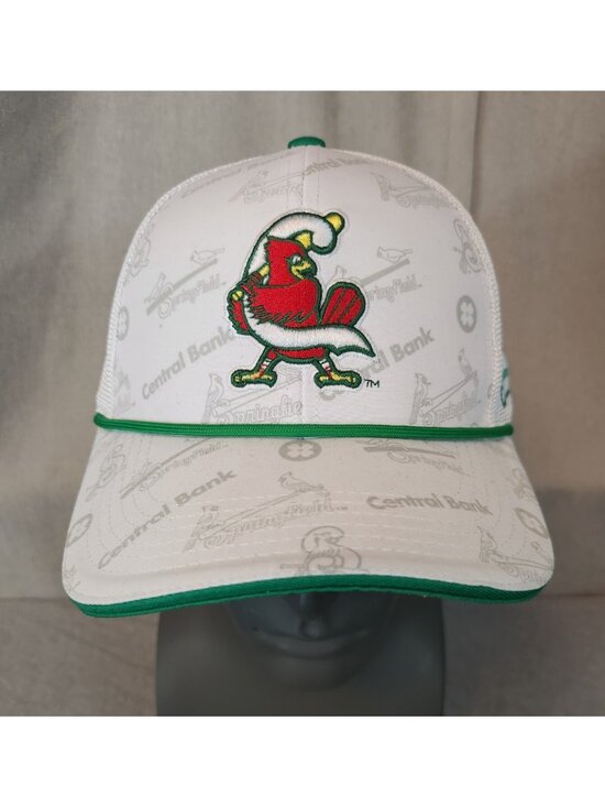 Other - MiLB Minor League Springfield Cardinals White Green Promo Central Bank Cap Hat